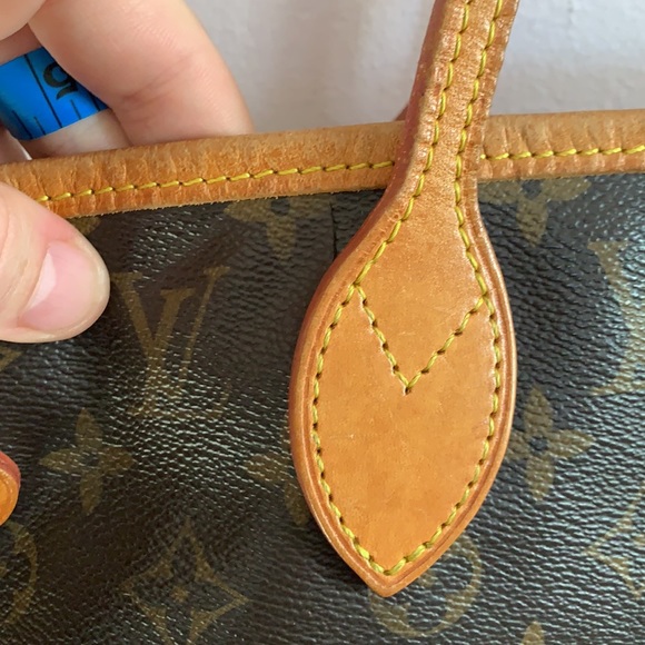 Louis Vuitton Neverfull Canvas Monogram Designer Tote Bag Made In France Y2K - Picture 14 of 17